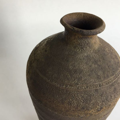 森岡成好　南蛮焼き締め花器